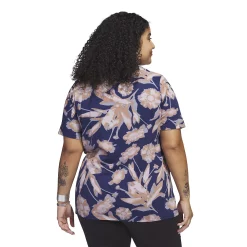 Plus Size adidas Bloom Print Tee -Adidas Clothing Shop 5774292 ALT