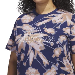 Plus Size adidas Bloom Print Tee -Adidas Clothing Shop 5774292 ALT2