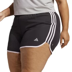 Plus Size adidas Marathon 20 Running Shorts -Adidas Clothing Shop 5776533 Black Clear Pink