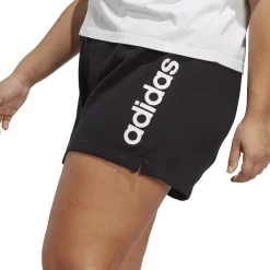 Plus Size adidas Essentials Linear French Terry Shorts -Adidas Clothing Shop 5776779 ALT2