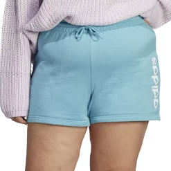 Plus Size adidas Essentials Linear French Terry Shorts -Adidas Clothing Shop 5776779 Preloved White
