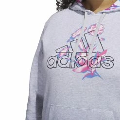 Plus Size adidas Bloom Fleece Hoodie 11 Plus Size adidas Bloom Fleece Hoodie -Adidas Clothing Shop 5777448 ALT2