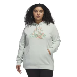 Plus Size adidas Bloom Fleece Hoodie