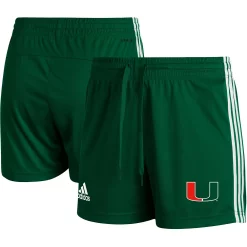 Women's adidas Green Miami Hurricanes AEROREADY Training Shorts