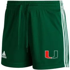 Women's adidas Green Miami Hurricanes AEROREADY Training Shorts -Adidas Clothing Shop 5792829 ALT2