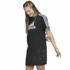 Women's adidas Celestial T-Shirt Dress 9 Women's adidas Celestial T-Shirt Dress -Adidas Clothing Shop 5807195 Black White