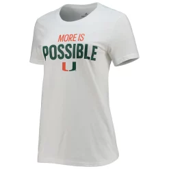 Women's adidas White Miami Hurricanes More Is Possible T-Shirt 5 Women's adidas White Miami Hurricanes More Is Possible T-Shirt -Adidas Clothing Shop 5824794 ALT2