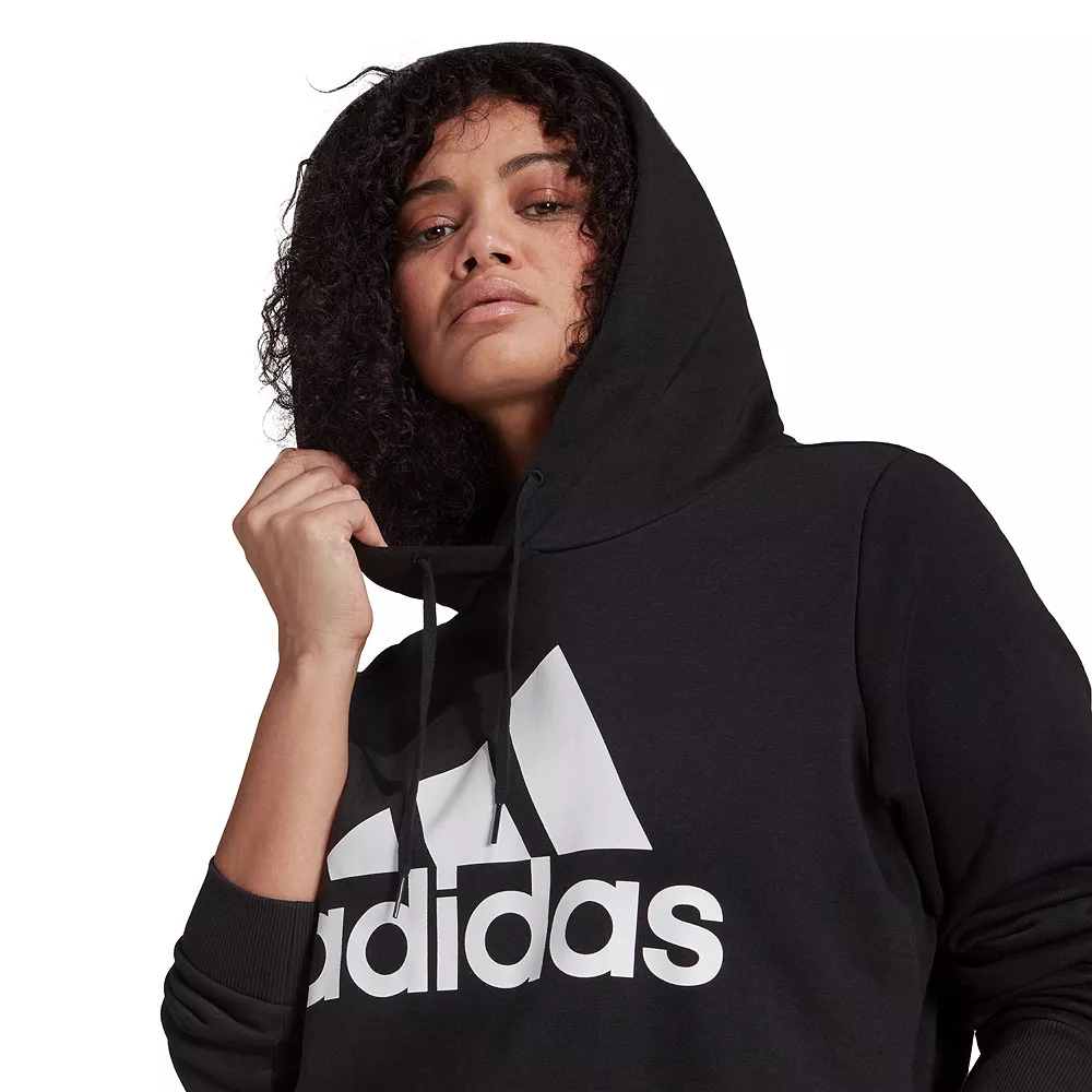 Plus Size adidas Graphic Fleece Hoodie 2 Plus Size adidas Graphic Fleece Hoodie - Image 2