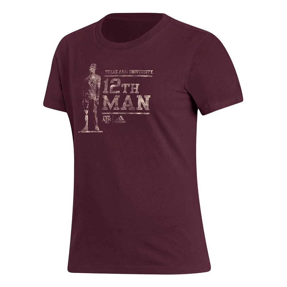 Women's adidas Maroon Texas A&M Aggies Special Game Fresh T-Shirt 3 Women's adidas Maroon Texas A&M Aggies Special Game Fresh T-Shirt - Image 3