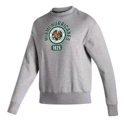 Women's adidas Heathered Gray Miami Hurricanes Vintage Circle Pullover Sweatshirt 5 Women's adidas Heathered Gray Miami Hurricanes Vintage Circle Pullover Sweatshirt -Adidas Clothing Shop 5935544 ALT2