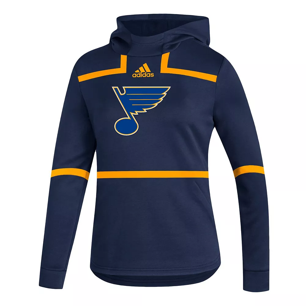 Women's adidas Navy St. Louis Blues Under the Lights AEROREADY Pullover Hoodie 3 Women's adidas Navy St. Louis Blues Under the Lights AEROREADY Pullover Hoodie - Image 3