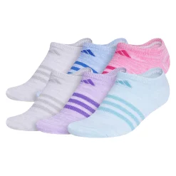 Women's adidas Superlite Multi-Color Space Dye 6-Pack No Show Socks