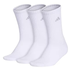 Women's adidas Cushioned 3.0 3-Pack Monochrome Crew Socks
