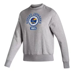 Women's adidas Heathered Gray Kansas Jayhawks Vintage Circle Pullover Sweatshirt 5 Women's adidas Heathered Gray Kansas Jayhawks Vintage Circle Pullover Sweatshirt -Adidas Clothing Shop 5950793 ALT2
