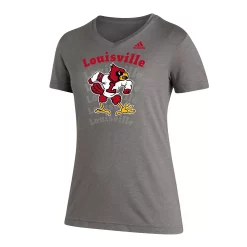 Women's adidas Heathered Gray Louisville Cardinals Vault Logo Repeat Tri-Blend V-Neck T-Shirt 5 Women's adidas Heathered Gray Louisville Cardinals Vault Logo Repeat Tri-Blend V-Neck T-Shirt -Adidas Clothing Shop 6024797 ALT2