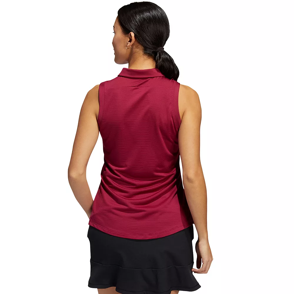 Women's adidas Sleeveless Polo Golf Shirt 5 Women's adidas Sleeveless Polo Golf Shirt - Image 5