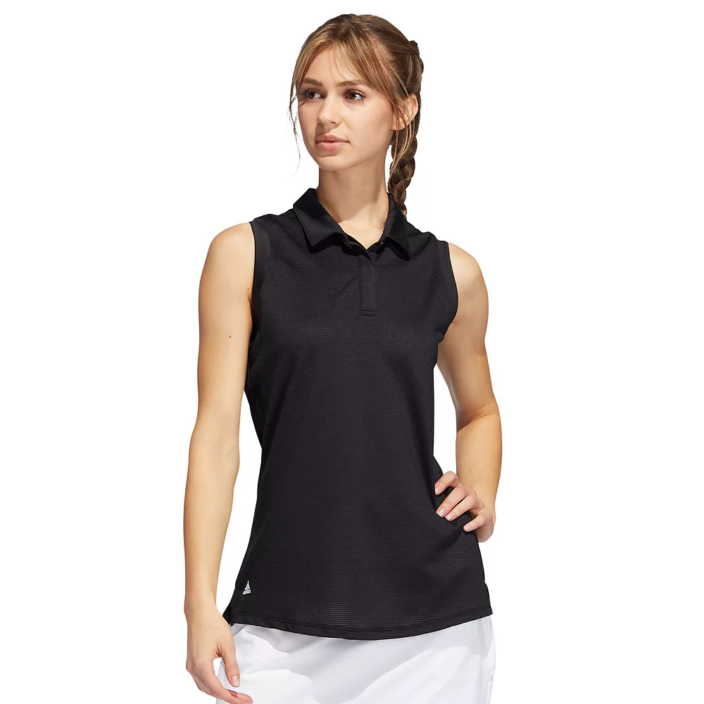 Women's adidas Sleeveless Polo Golf Shirt 2 Women's adidas Sleeveless Polo Golf Shirt - Image 2