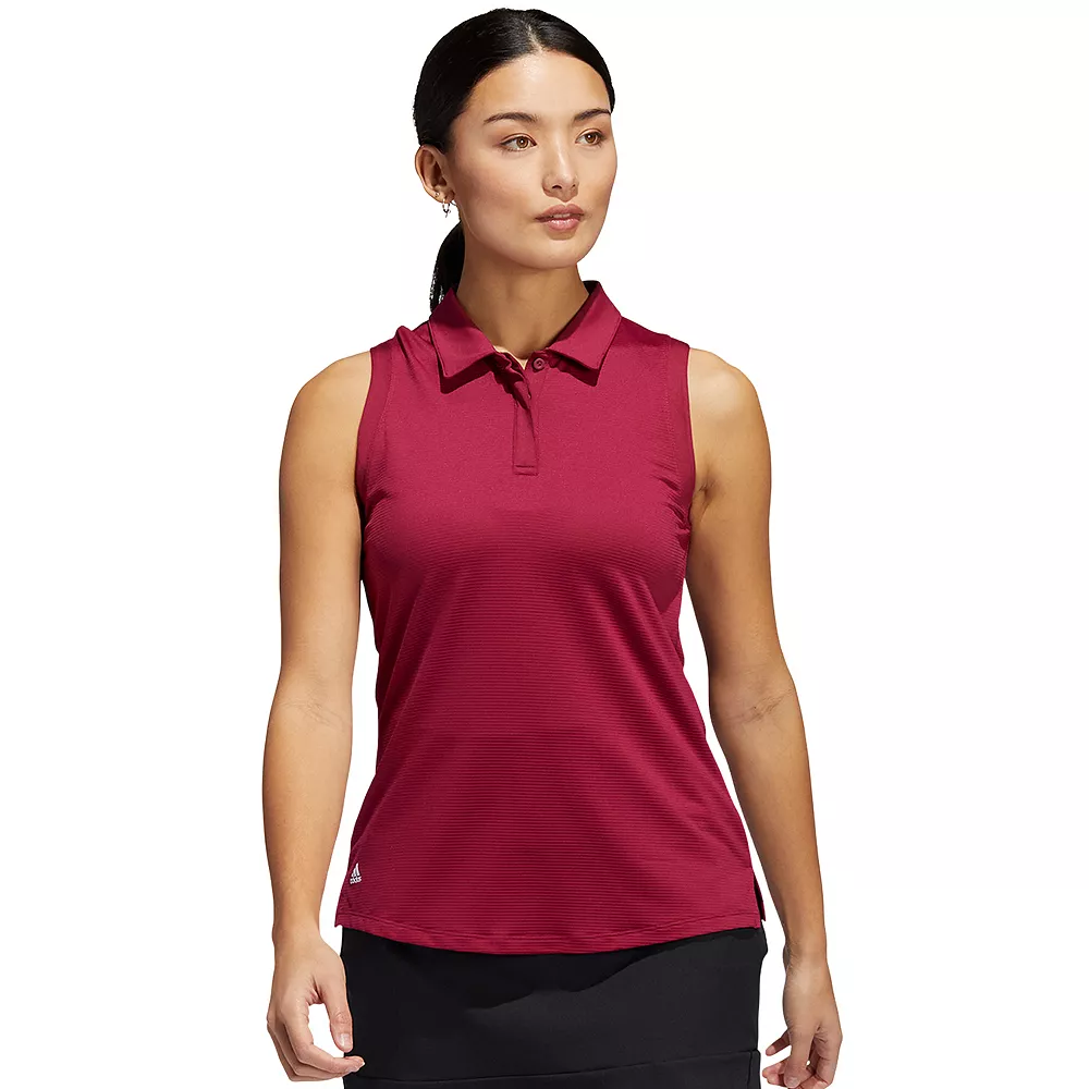 Women's adidas Sleeveless Polo Golf Shirt 1 Women's adidas Sleeveless Polo Golf Shirt