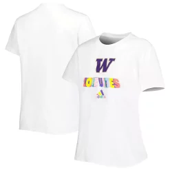 Women's adidas White Washington Huskies Fresh Pride T-Shirt