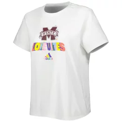 Women's adidas White Mississippi State Bulldogs Fresh Pride T-Shirt 5 Women's adidas White Mississippi State Bulldogs Fresh Pride T-Shirt -Adidas Clothing Shop 6155297 ALT2