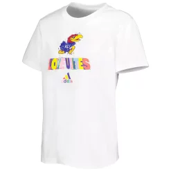 Women's adidas White Kansas Jayhawks Fresh Pride T-Shirt 5 Women's adidas White Kansas Jayhawks Fresh Pride T-Shirt -Adidas Clothing Shop 6159592 ALT2