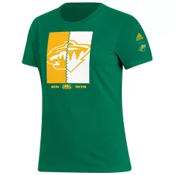 Women's adidas Kelly Green Minnesota Wild Reverse Retro 2.0 Playmaker T-Shirt -Adidas Clothing Shop 6187420 ALT2