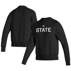 Women's adidas Mike Leach Black Mississippi State Bulldogs Premium Vintage Pullover Sweatshirt