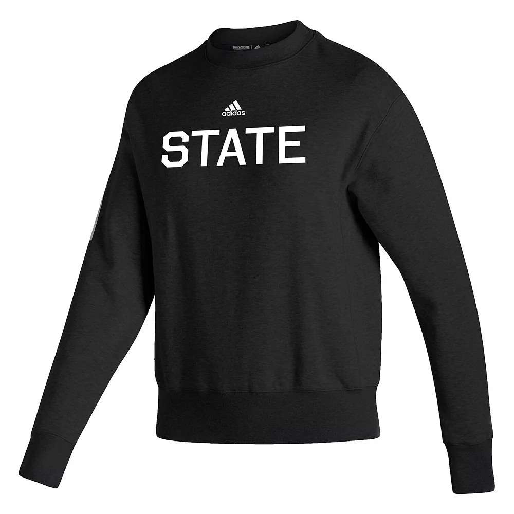 Women's adidas Mike Leach Black Mississippi State Bulldogs Premium Vintage Pullover Sweatshirt 3 Women's adidas Mike Leach Black Mississippi State Bulldogs Premium Vintage Pullover Sweatshirt - Image 3
