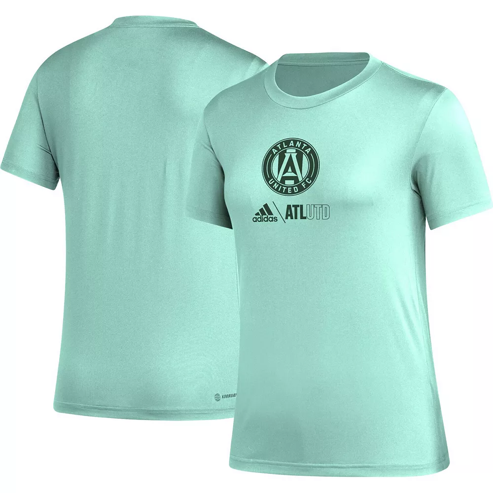 Women's adidas Mint Atlanta United FC AEROREADY Club Icon T-Shirt 1 Women's adidas Mint Atlanta United FC AEROREADY Club Icon T-Shirt