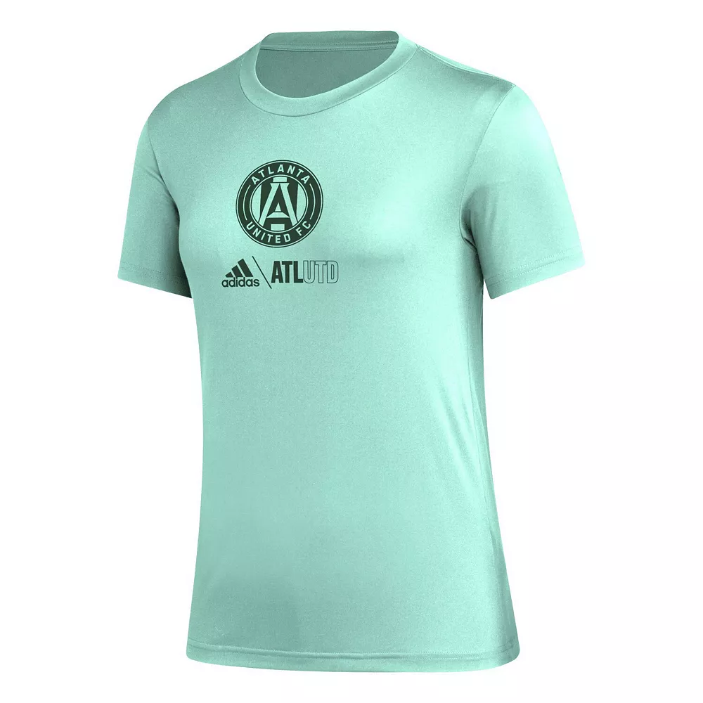 Women's adidas Mint Atlanta United FC AEROREADY Club Icon T-Shirt 3 Women's adidas Mint Atlanta United FC AEROREADY Club Icon T-Shirt - Image 3
